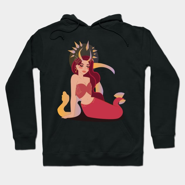 Snake Goddess Hoodie by Witchling Art